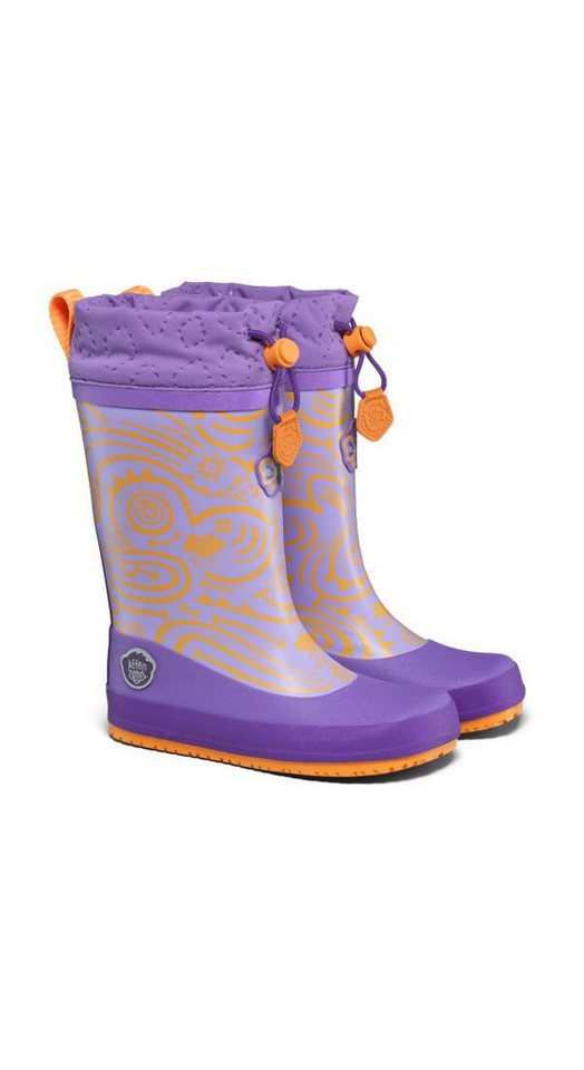Affenzahn Vegan Puddly Gummistiefel (2-tlg) nach Barfußschuhprinzip, wasserdicht