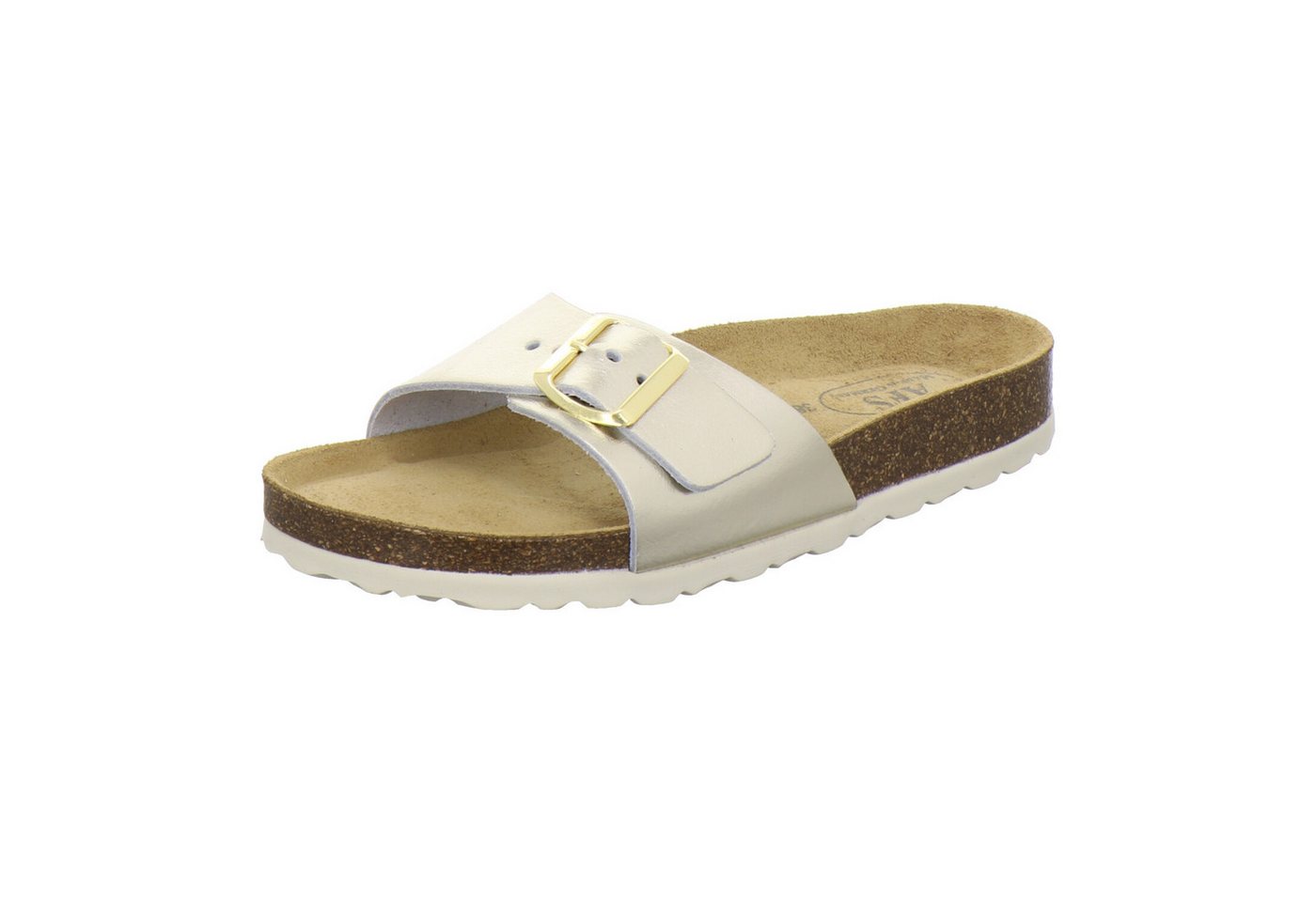 AFS-Schuhe 211203 Sommer Pantolette für Damen mit Fußbett, bequeme Sandalen aus Leder