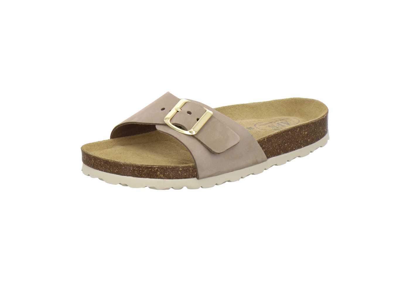 AFS-Schuhe 211212 Sommer Pantolette für Damen mit Fußbett, bequeme Sandalen aus Leder