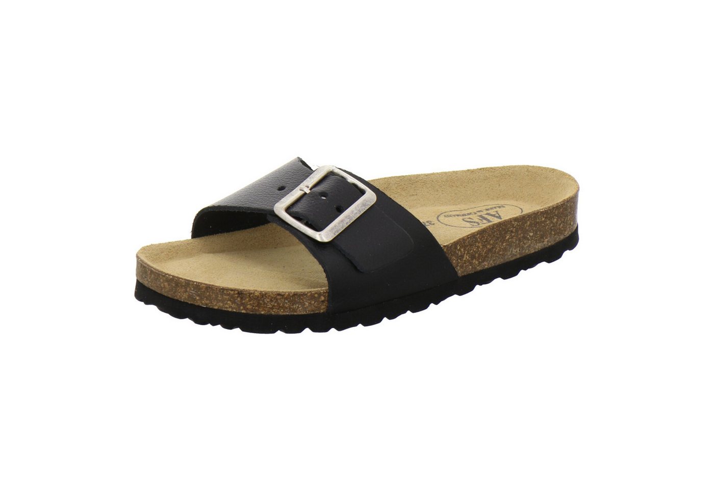 AFS-Schuhe 211223 Sommer Pantolette für Damen mit Fußbett, bequeme Sandalen aus Leder