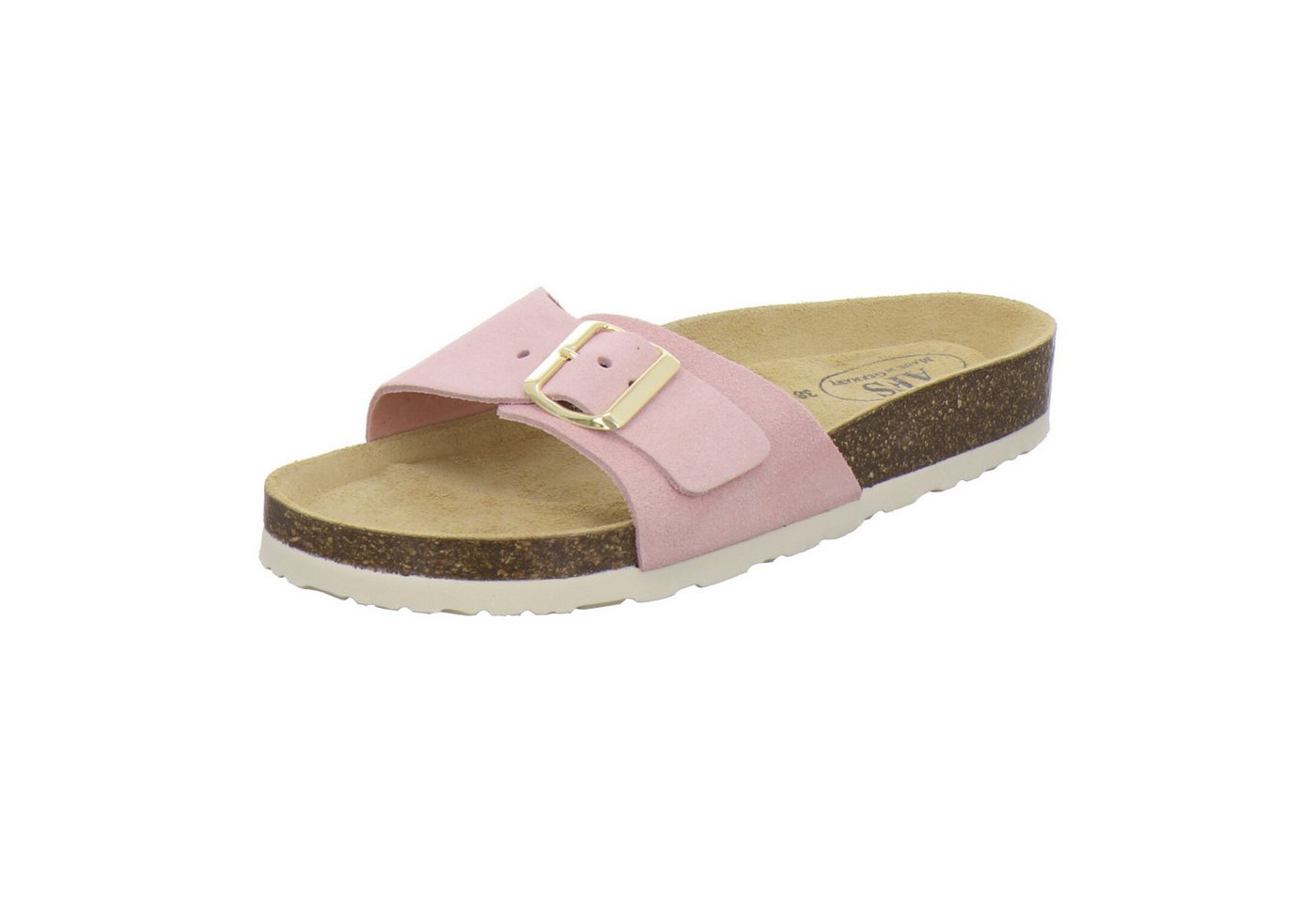 AFS-Schuhe 211232 Sommer Pantolette für Damen mit Fußbett, bequeme Sandalen aus Leder