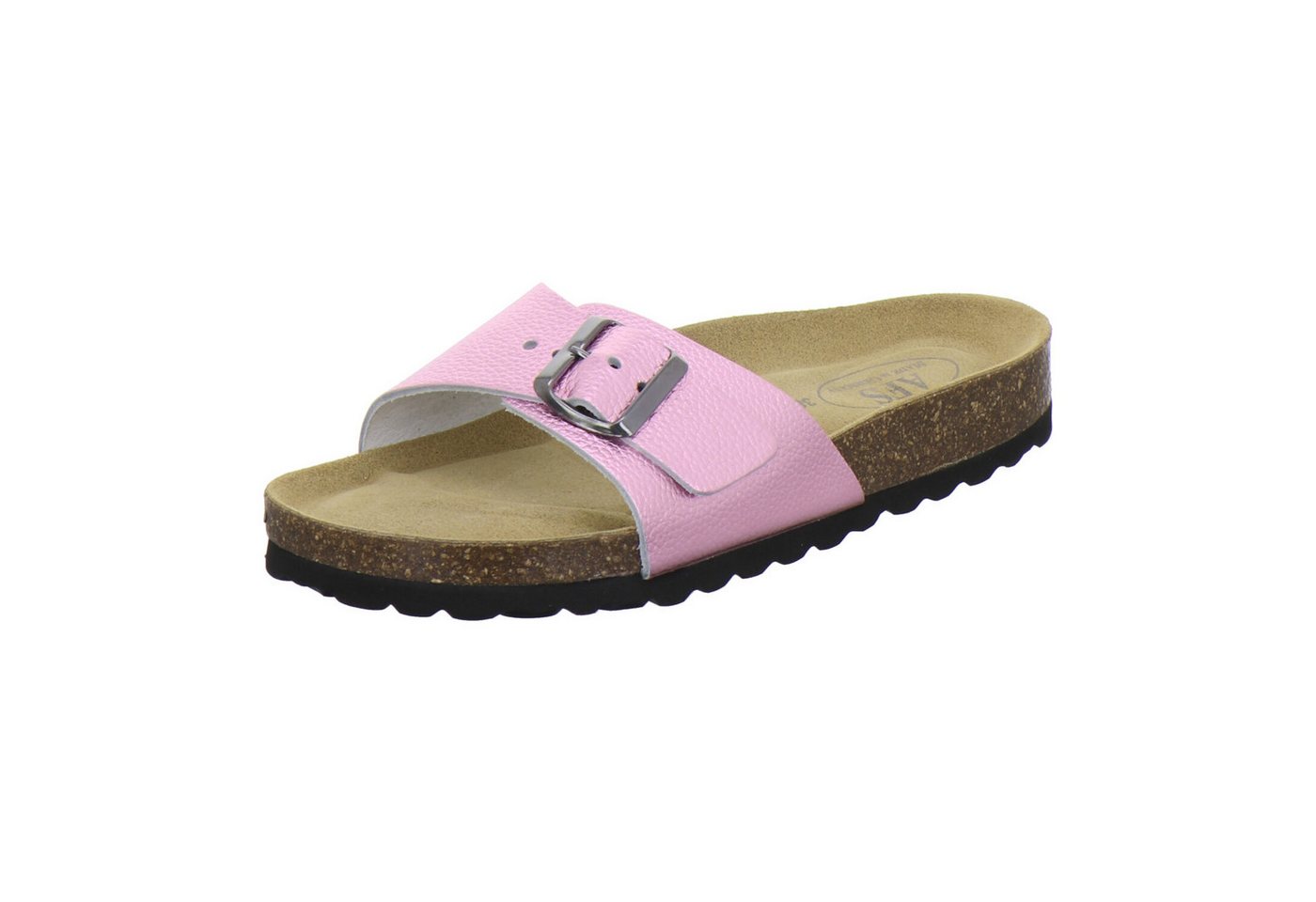 AFS-Schuhe 211233 Sommer Pantolette für Damen mit Fußbett, bequeme Sandalen aus Leder