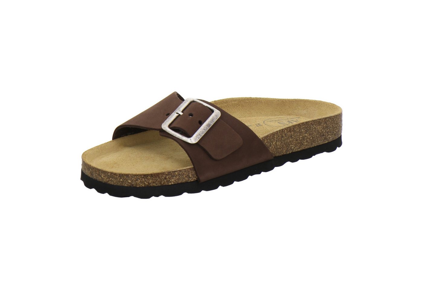 AFS-Schuhe 211267 Sommer Pantolette für Damen mit Fußbett, bequeme Sandalen aus Leder