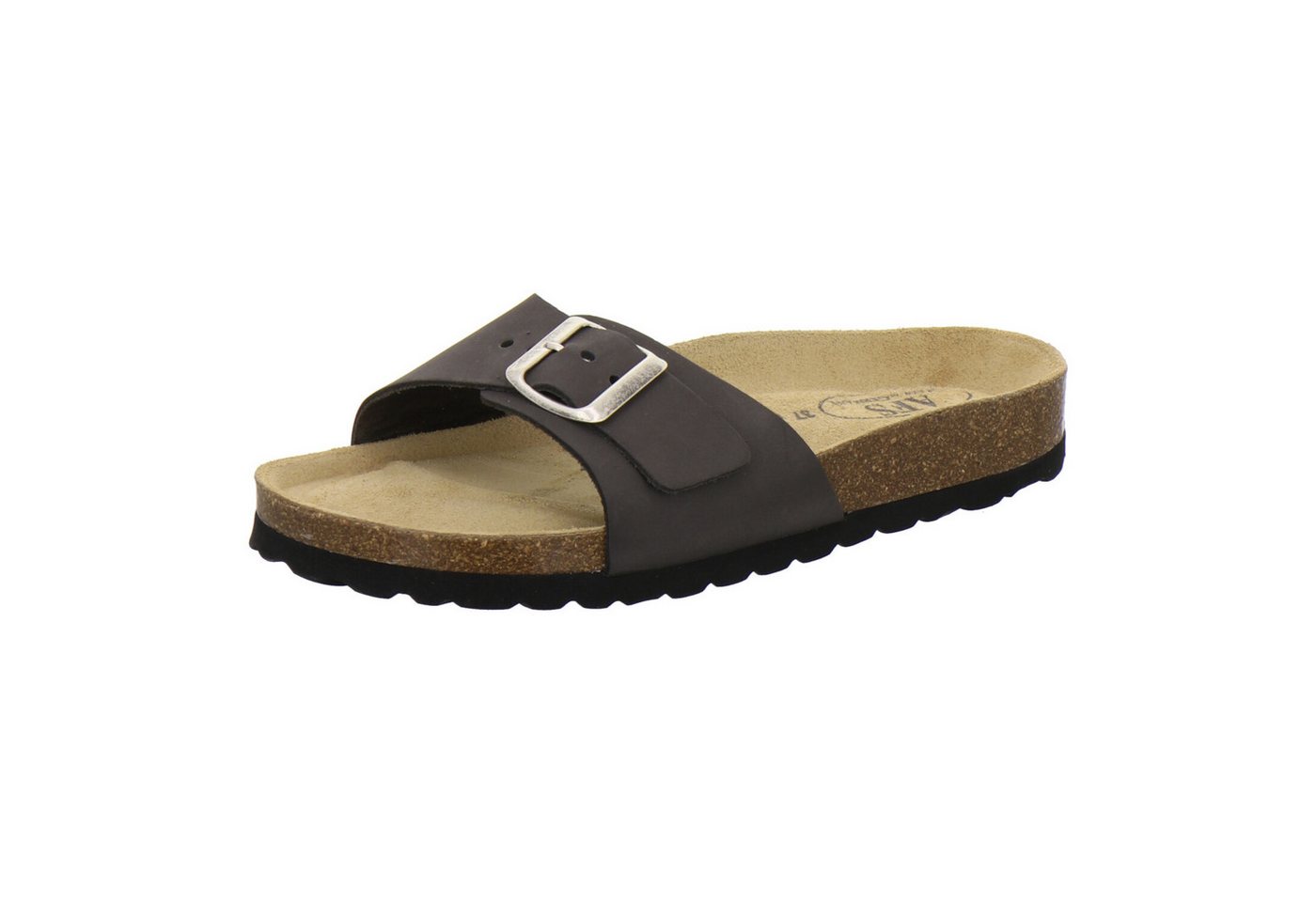 AFS-Schuhe 211282 Sommer Pantolette für Damen mit Fußbett, bequeme Sandalen aus Leder