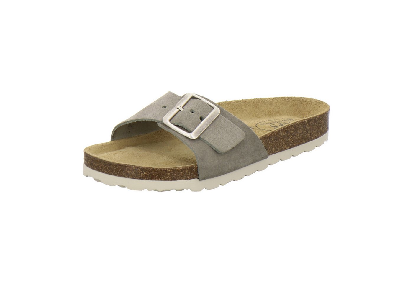 AFS-Schuhe 211286 Sommer Pantolette für Damen mit Fußbett, bequeme Sandalen aus Leder