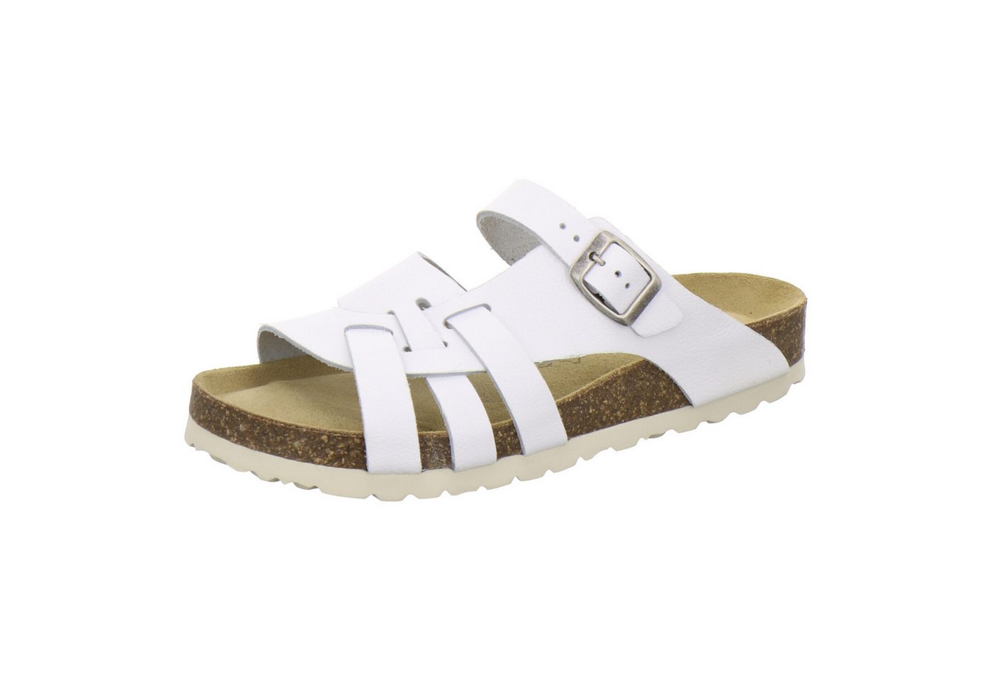 AFS-Schuhe 212210 Kralle Pantolette für Damen mit Fußbett, bequeme Sandalen aus Leder