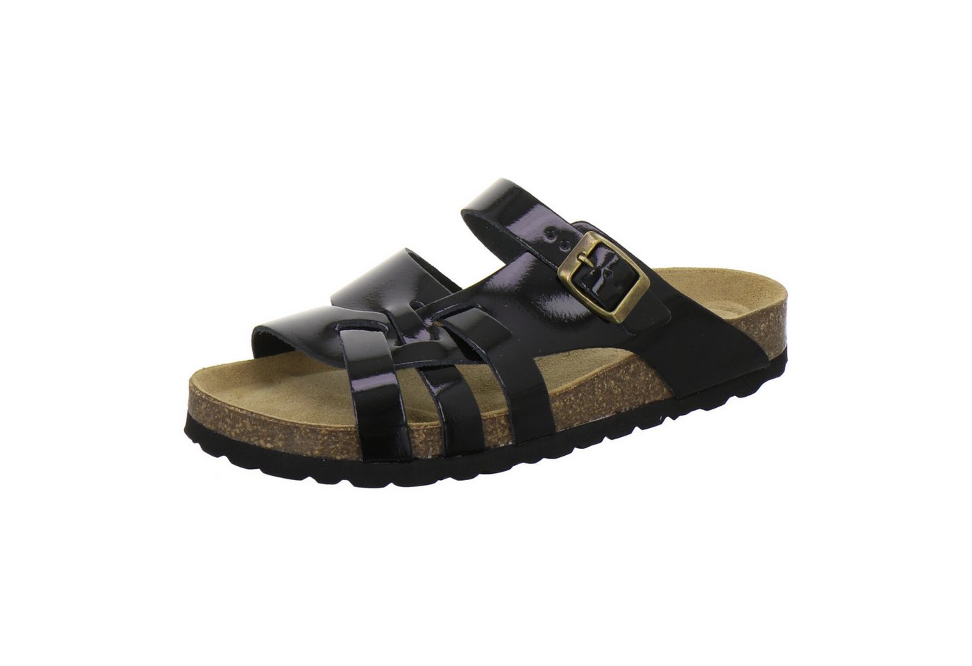 AFS-Schuhe 212225 Kralle Pantolette für Damen mit Fußbett, bequeme Sandalen aus Leder