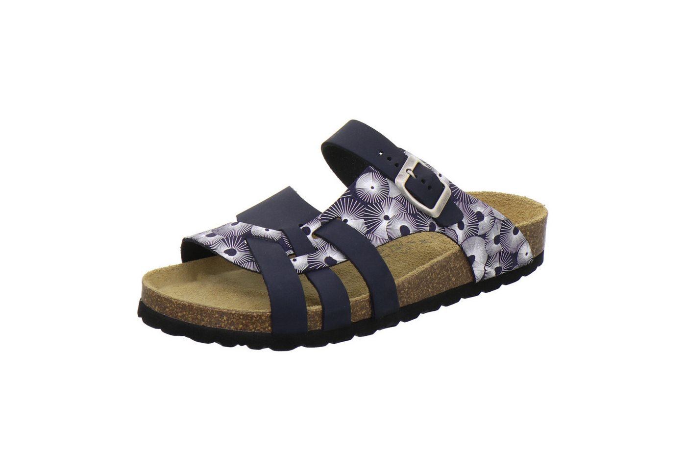 AFS-Schuhe 212240 Kralle Pantolette für Damen mit Fußbett, bequeme Sandalen aus Leder