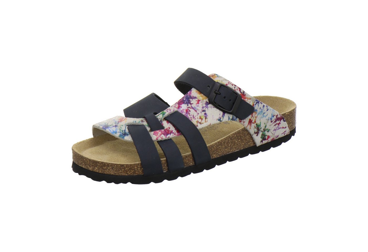 AFS-Schuhe 212242 Kralle Pantolette für Damen mit Fußbett, bequeme Sandalen aus Leder