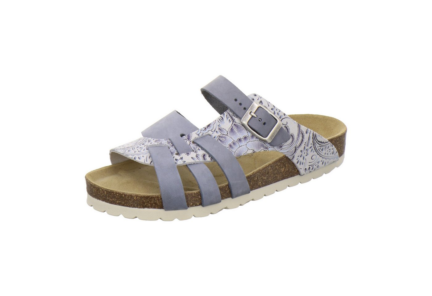 AFS-Schuhe 212255 Kralle Pantolette für Damen mit Fußbett, bequeme Sandalen aus Leder