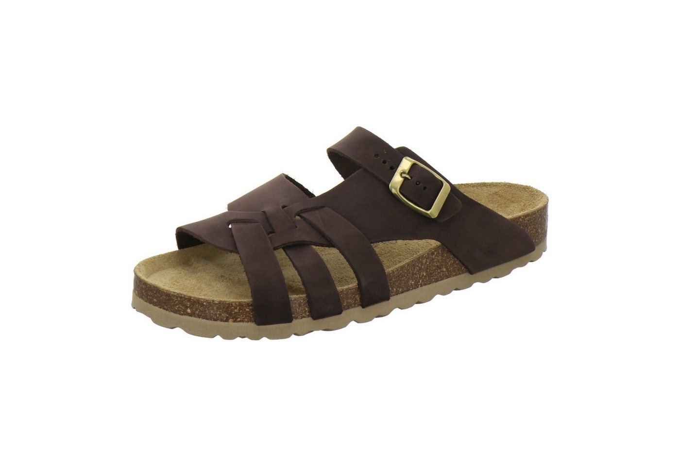 AFS-Schuhe 212267 Kralle Pantolette für Damen mit Fußbett, bequeme Sandalen aus Leder