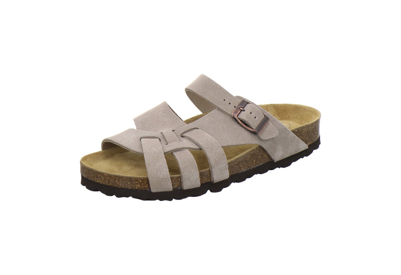 AFS-Schuhe 212274 Kralle Pantolette für Damen mit Fußbett, bequeme Sandalen aus Leder