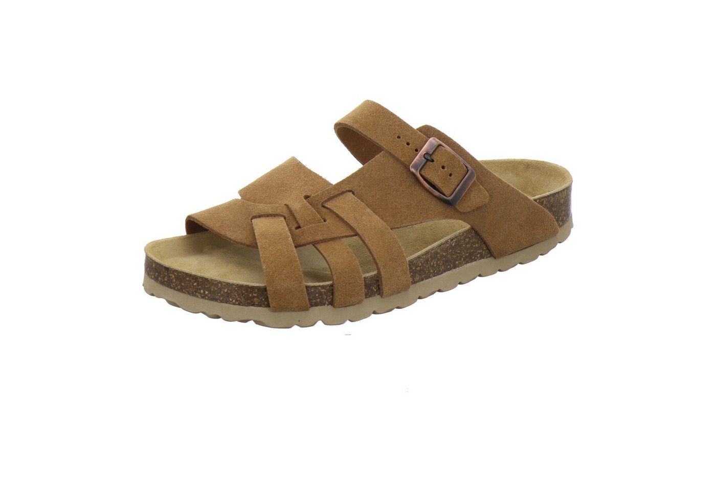 AFS-Schuhe 212284 Kralle Pantolette für Damen mit Fußbett, bequeme Sandalen aus Leder