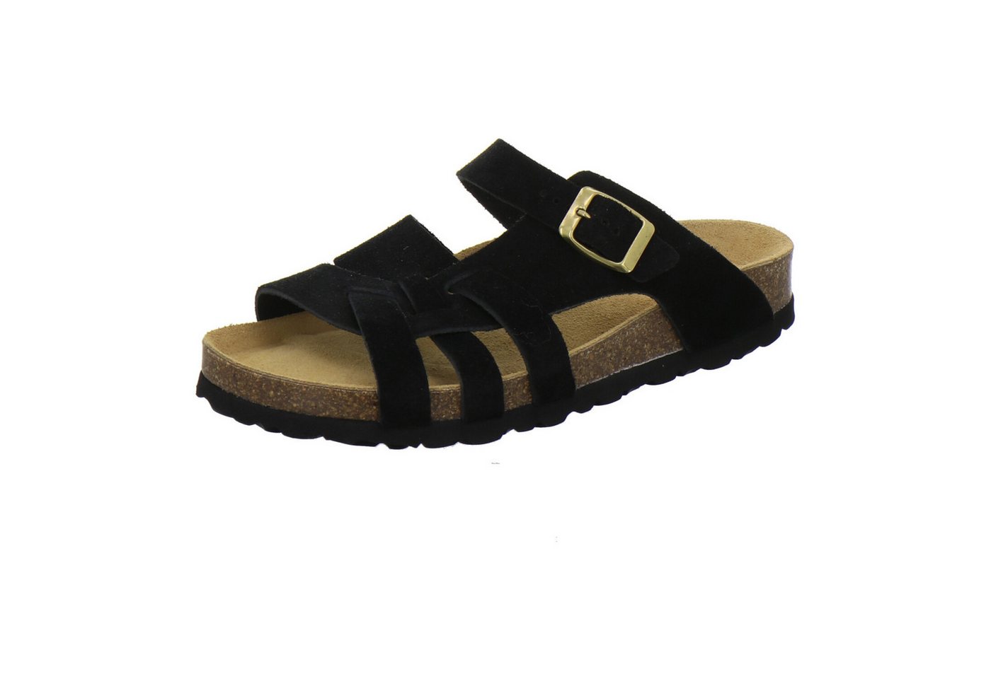 AFS-Schuhe 212297 Kralle Pantolette für Damen mit Fußbett, bequeme Sandalen aus Leder
