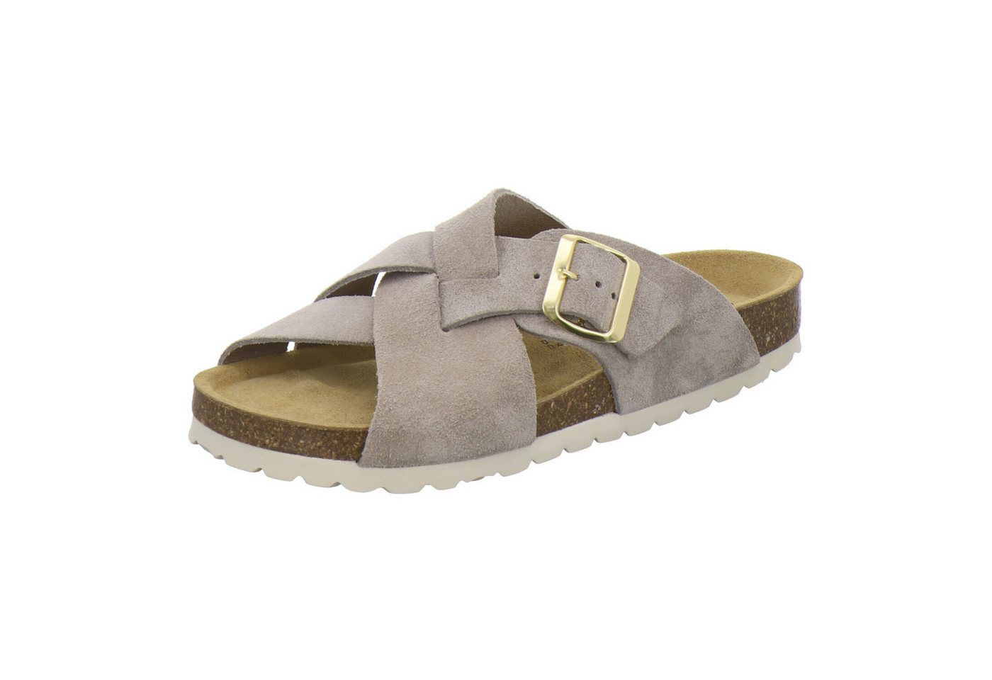 AFS-Schuhe 214174 Kralle Pantolette für Damen mit Fußbett, bequeme Sandalen aus Leder