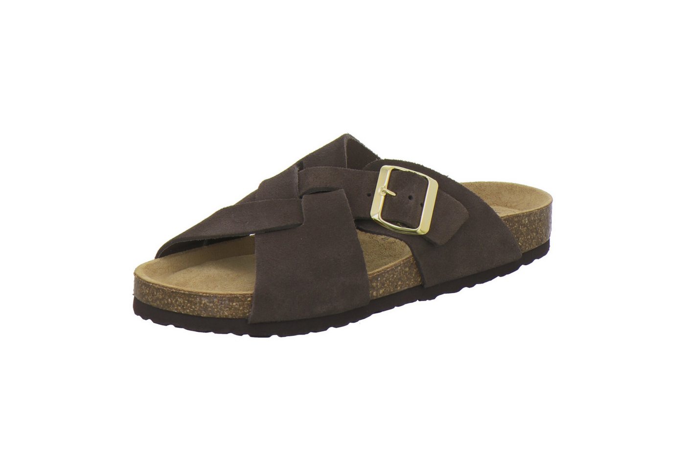 AFS-Schuhe 214176 Kralle Pantolette für Damen mit Fußbett, bequeme Sandalen aus Leder