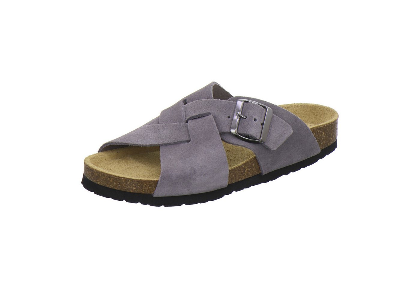 AFS-Schuhe 214183 Kralle Pantolette für Damen mit Fußbett, bequeme Sandalen aus Leder