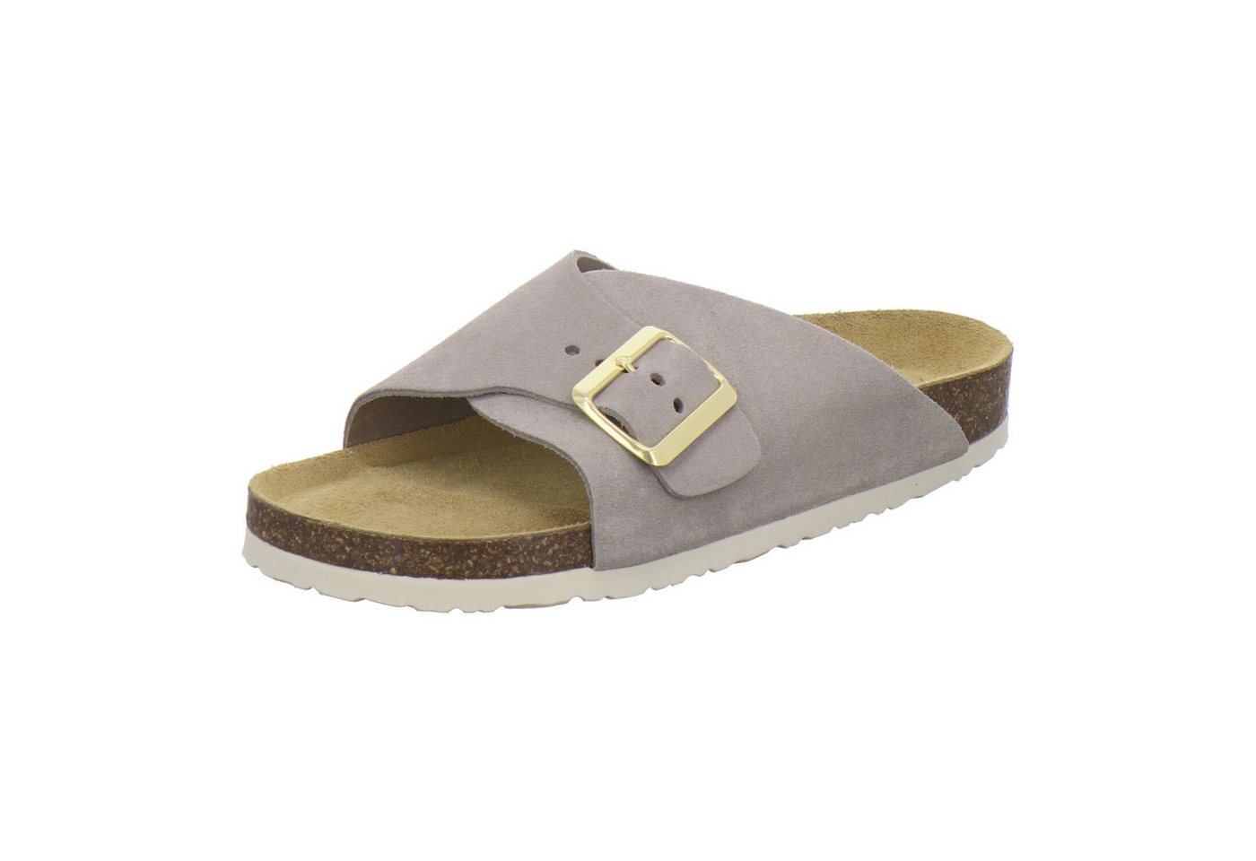 AFS-Schuhe 215074 Sommer Pantolette für Damen mit Fußbett, bequeme Sandalen aus Leder