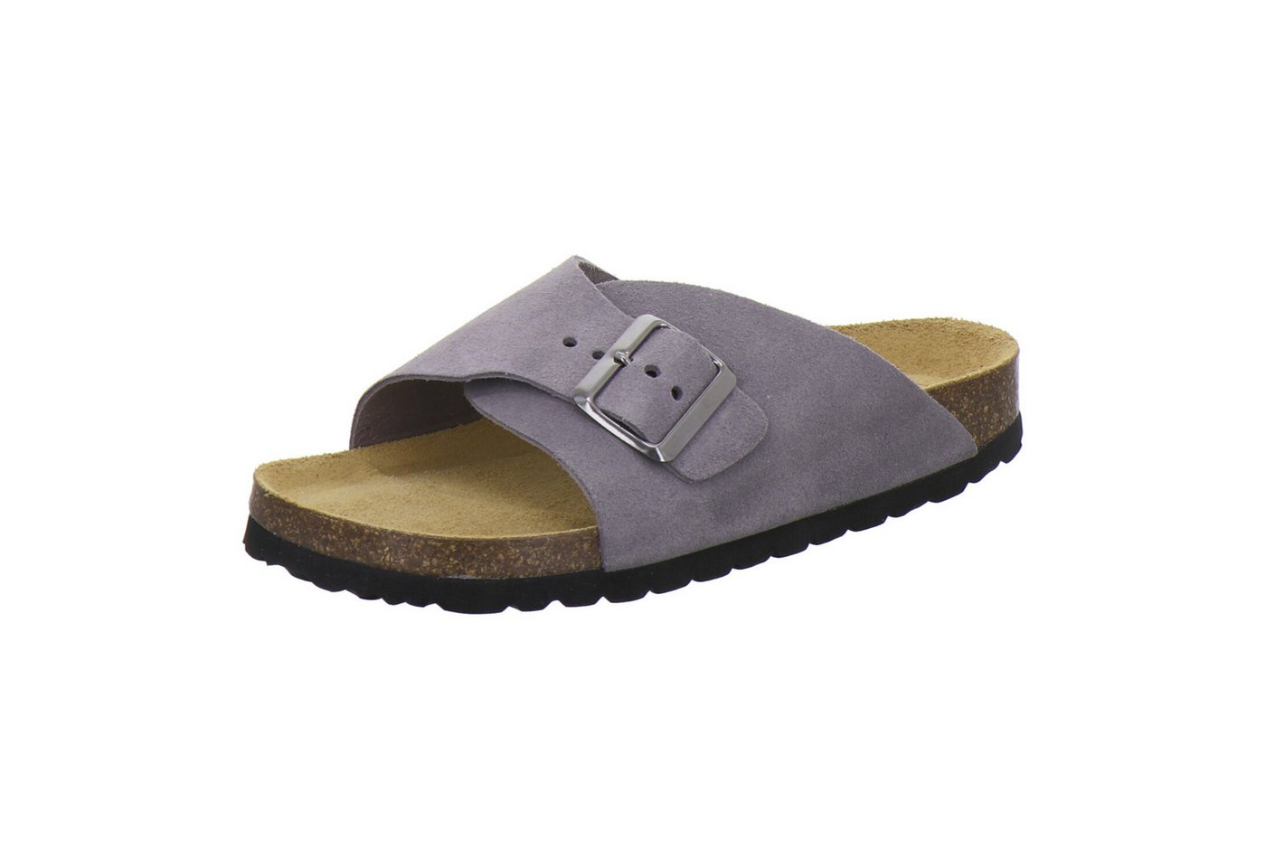 AFS-Schuhe 215083 Sommer Pantolette für Damen mit Fußbett, bequeme Sandalen aus Leder
