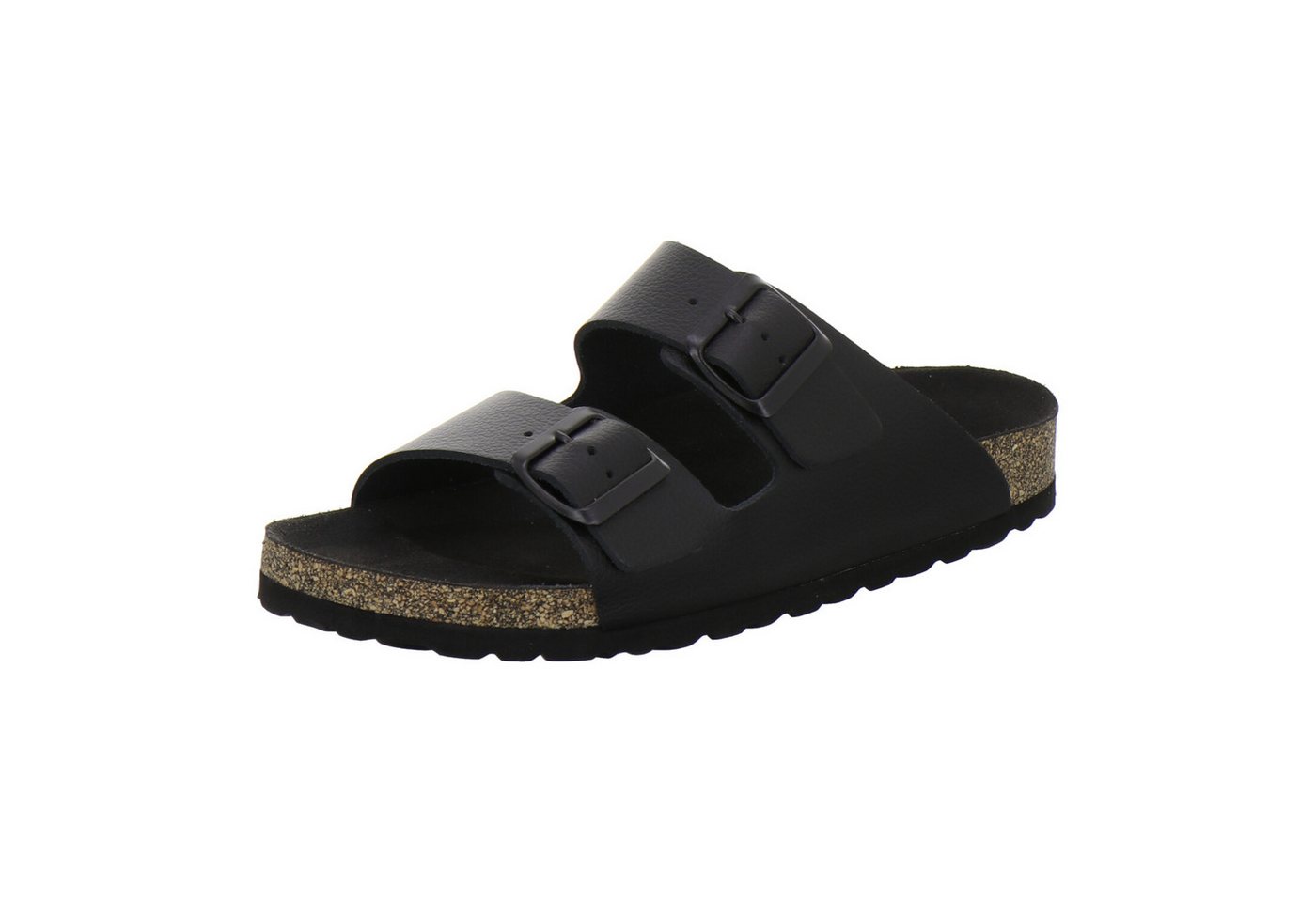 AFS-Schuhe 2510023 Zweischnaller Pantolette für Damen mit Fußbett, bequeme Sandalen aus Leder