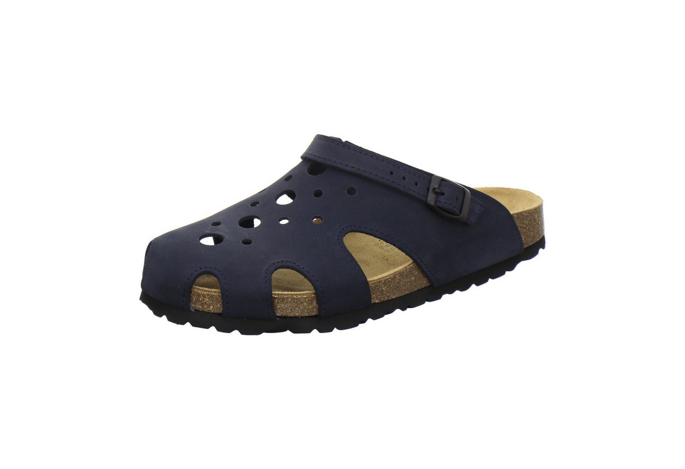 AFS-Schuhe 2993C40 Clogs Pantolette für Damen mit Fußbett, bequeme Hausschuhe aus Leder