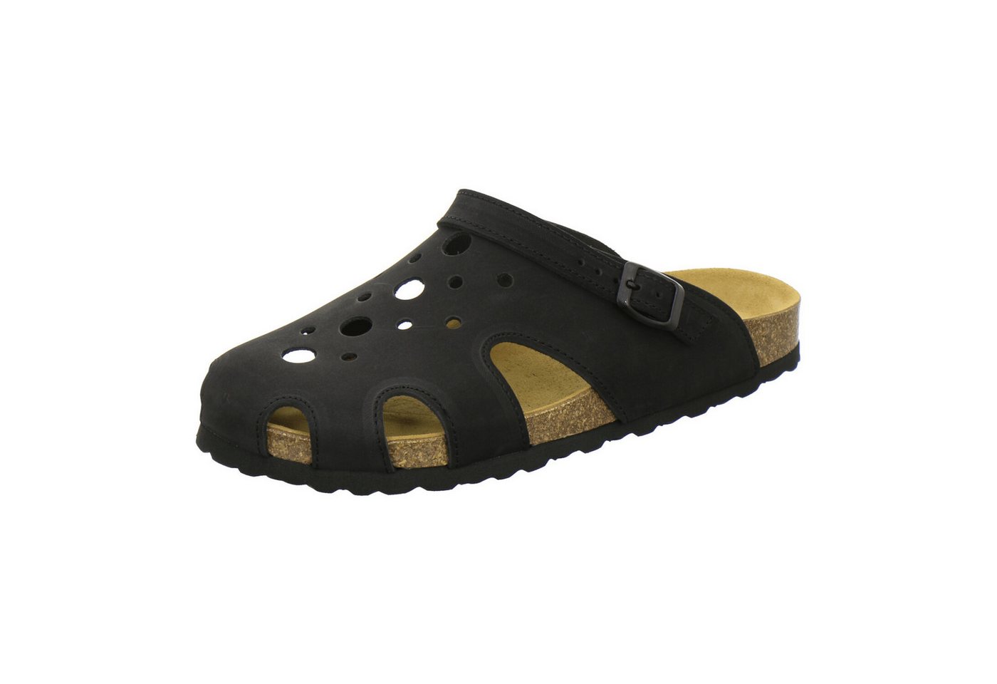 AFS-Schuhe 309320 Clogs Pantolette für Herren aus Leder mit Fußbett, Hausschuhe Made in Germany