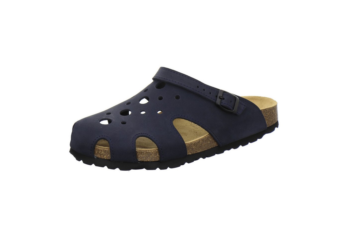 AFS-Schuhe 309340 Clogs Pantolette für Herren aus Leder mit Fußbett, Hausschuhe Made in Germany