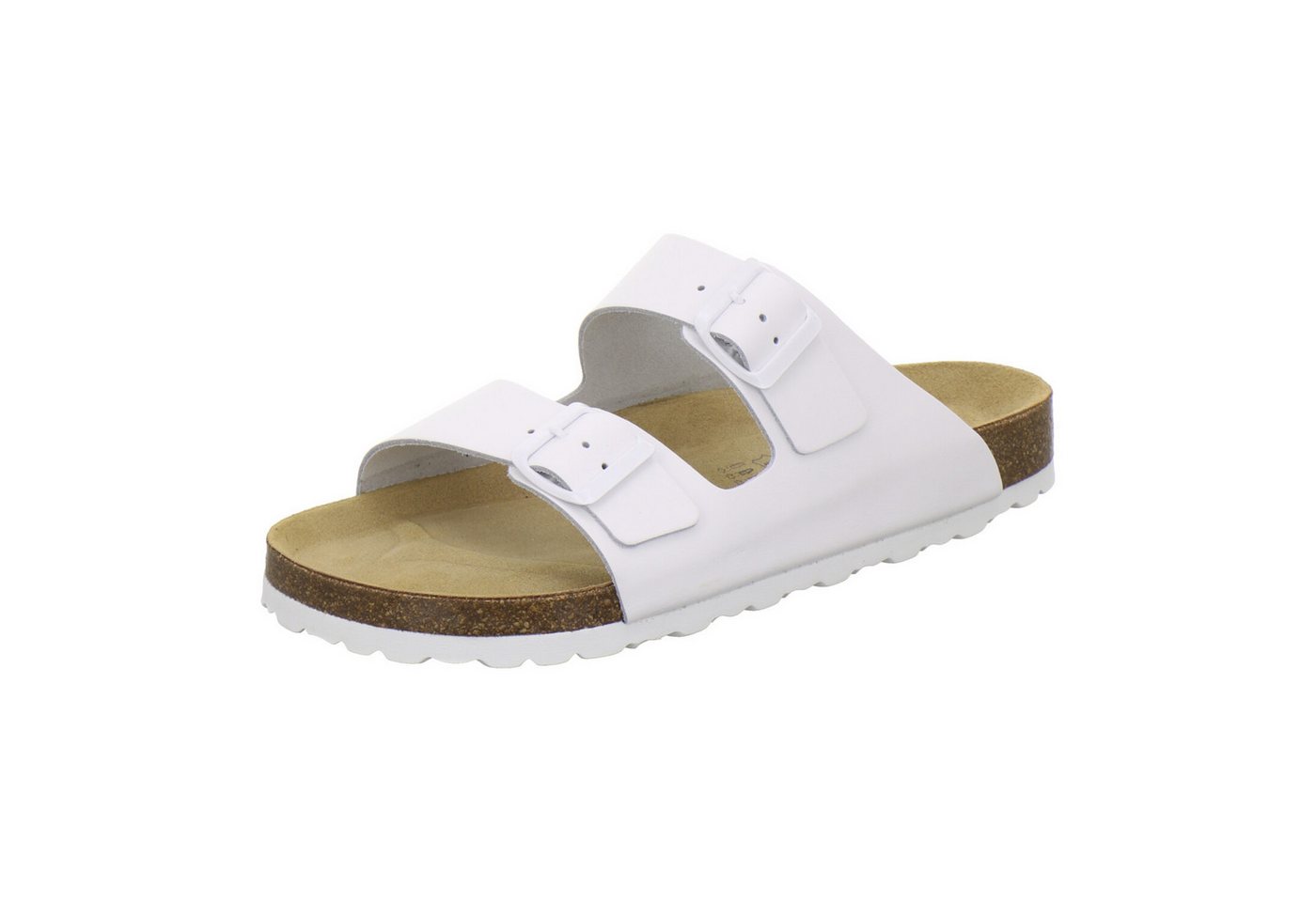 AFS-Schuhe 310010 Zweischnaller Pantolette für Herren mit Fußbett, bequeme Sandalen aus Leder