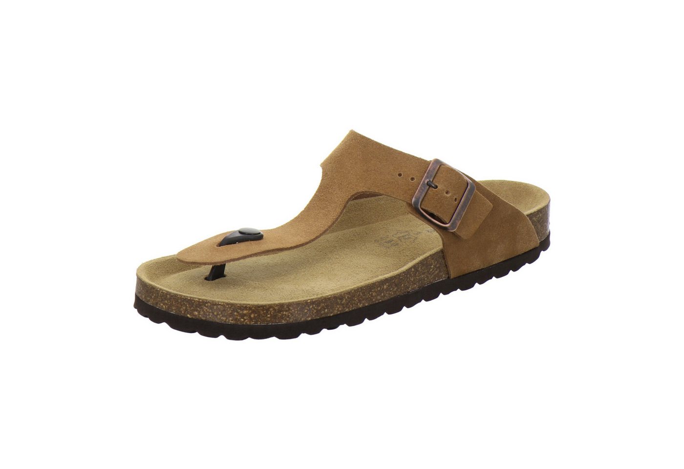 AFS-Schuhe 310784 Zehentrenner Pantolette für Herren aus Leder mit Fußbett, Made in Germany