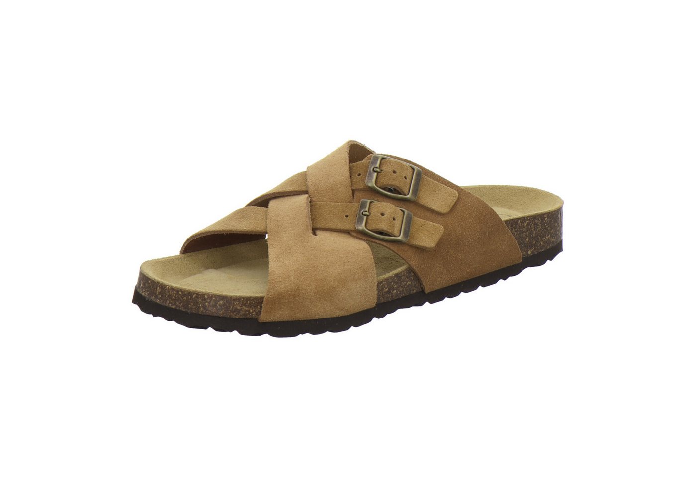 AFS-Schuhe 314284 Kralle Pantolette für Herren mit Fußbett, bequeme Sandalen aus Leder