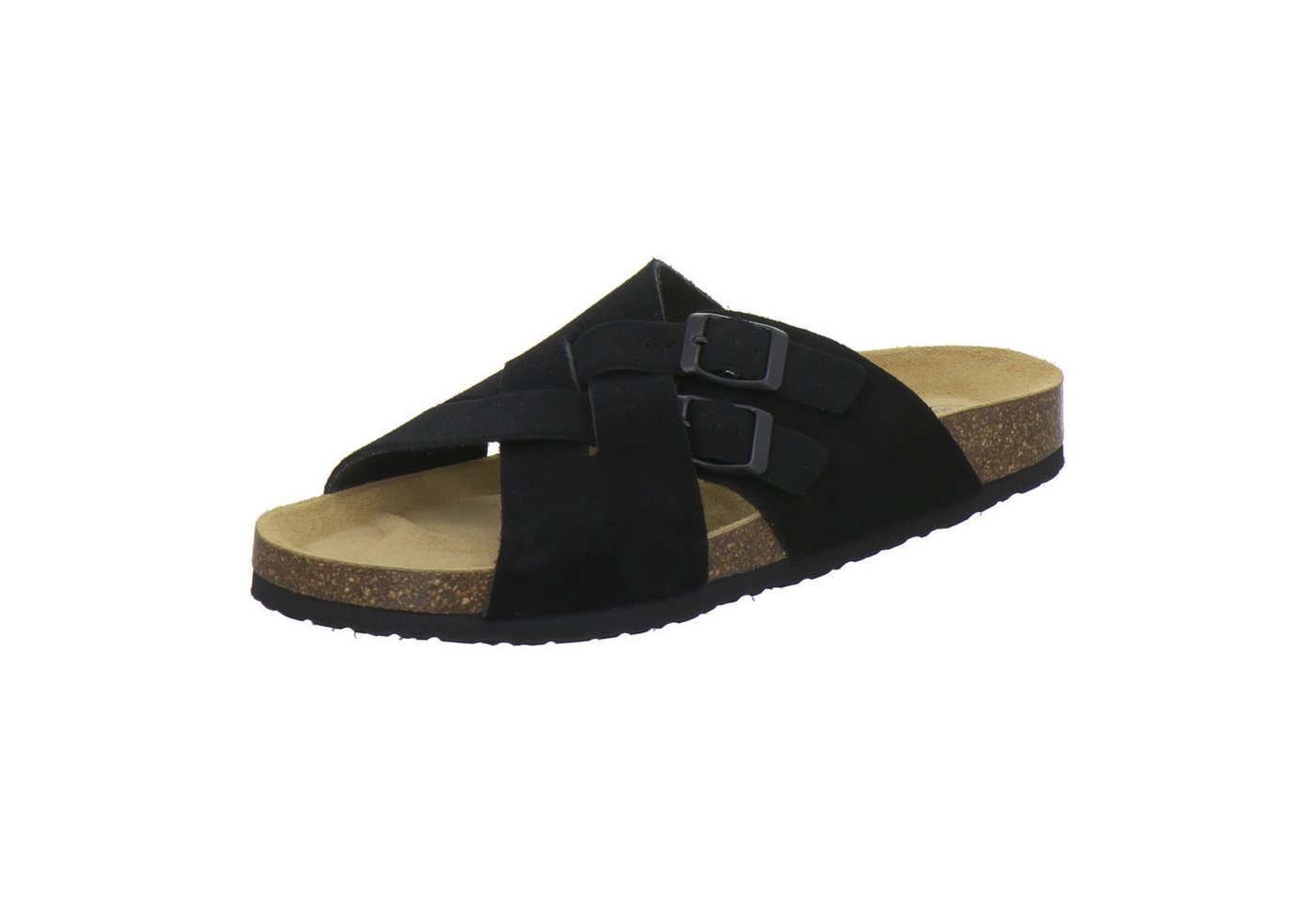 AFS-Schuhe 314297 Kralle Pantolette für Herren mit Fußbett, bequeme Sandalen aus Leder