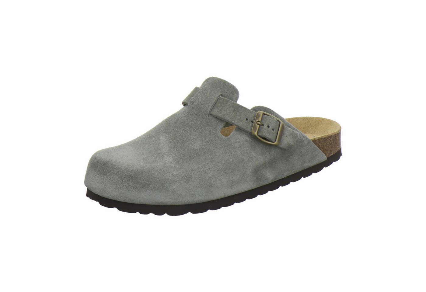 AFS-Schuhe 390066 Clogs Pantolette für Herren aus Leder mit Fußbett, Hausschuhe Made in Germany