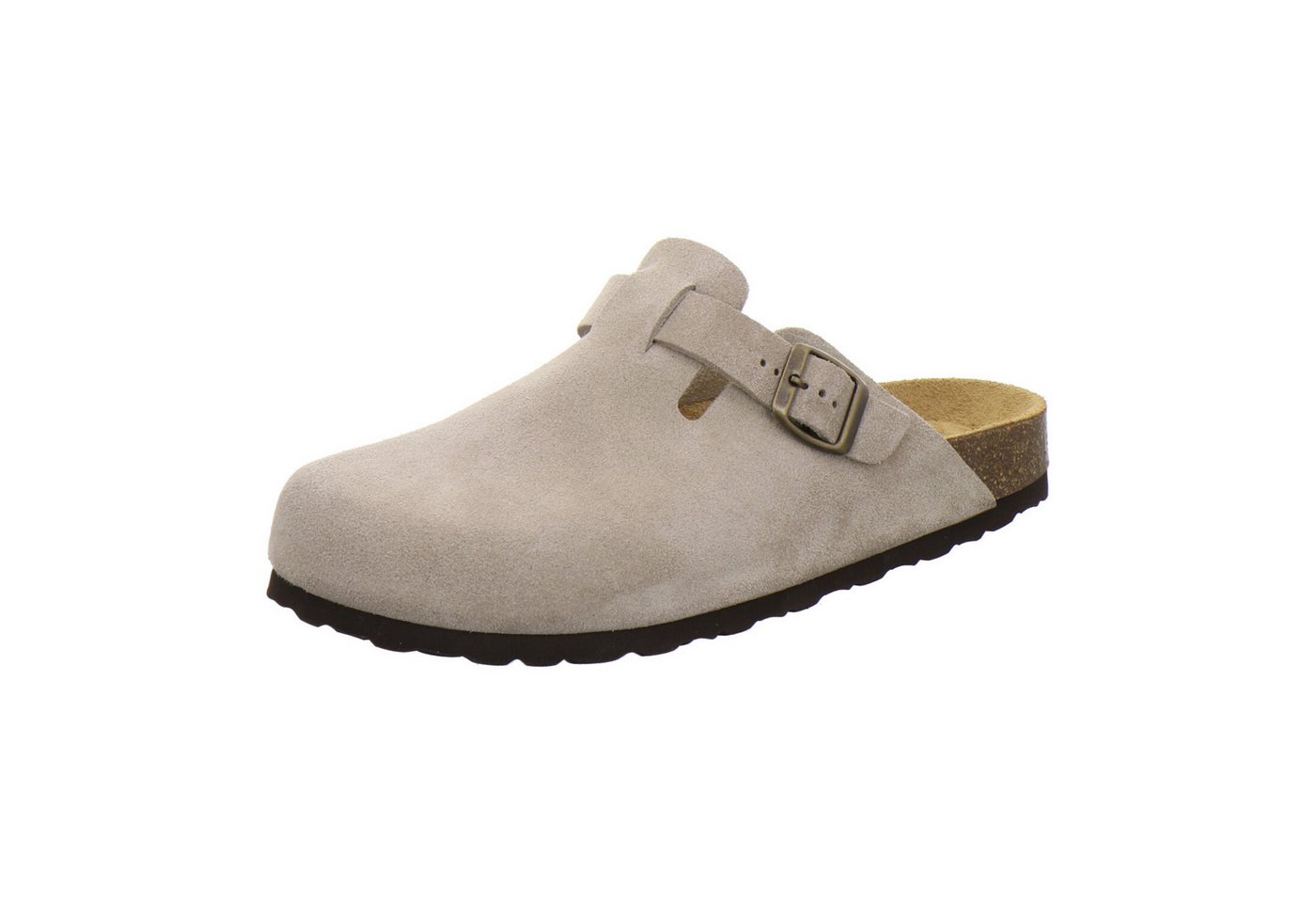 AFS-Schuhe 390074 Clogs Pantolette für Herren aus Leder mit Fußbett, Hausschuhe Made in Germany