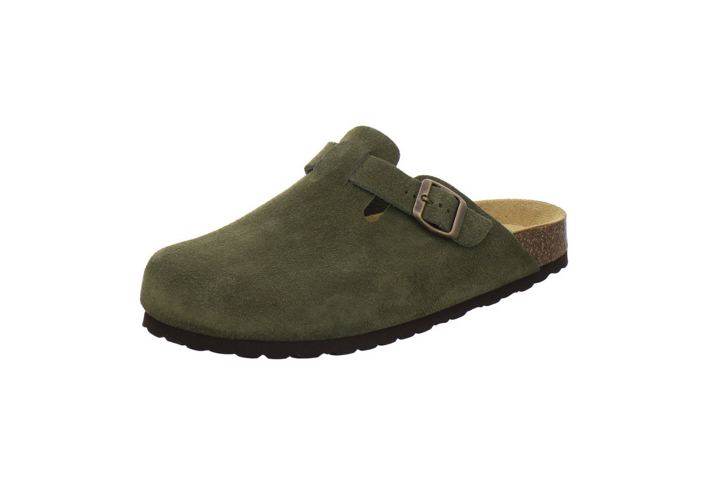 AFS-Schuhe 390088 Clogs Pantolette für Herren aus Leder mit Fußbett, Hausschuhe Made in Germany