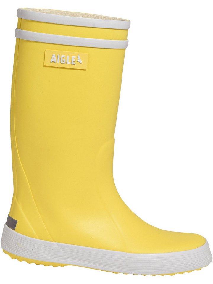 Aigle Regenstiefel Lolly-Pop 2 gelb/weiß Gummistiefel