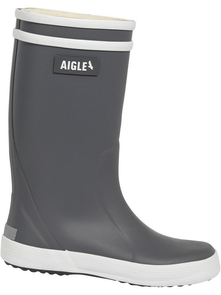 Aigle Regenstiefel Lolly-Pop 2 grau/weiß Gummistiefel