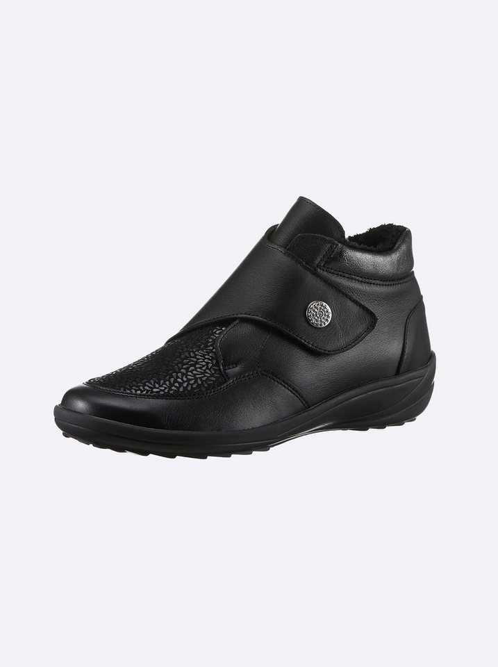 airsoft comfort+ Stiefelette Stiefelette Stretcheinsatz, für orthopädische Einlagen (schwarz)