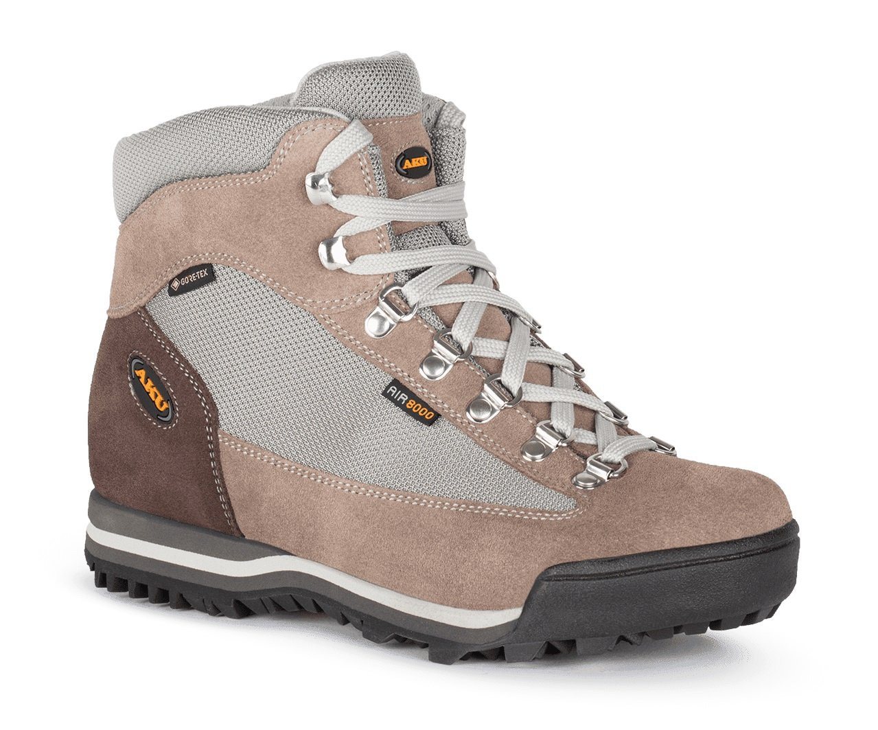 Aku Wander-Trekkingschuhe Ultra Light Micro GTX (wasserdicht) beige Damen Wanderschuh