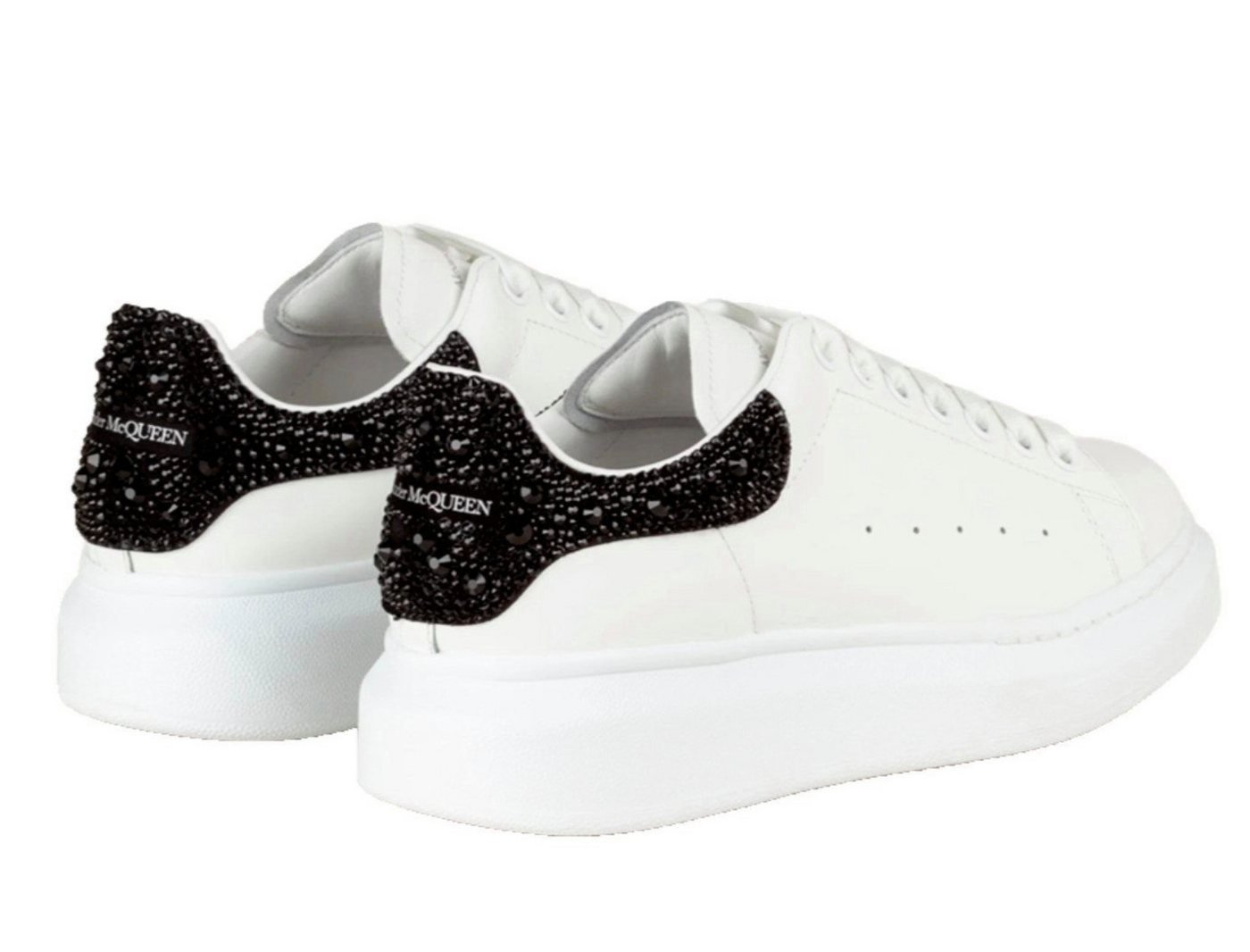 alexander mcqueen Kinder Crystal Embellished Oversized Schuhe Kids Sneaker Swarovski® Crystal Heel-Tab