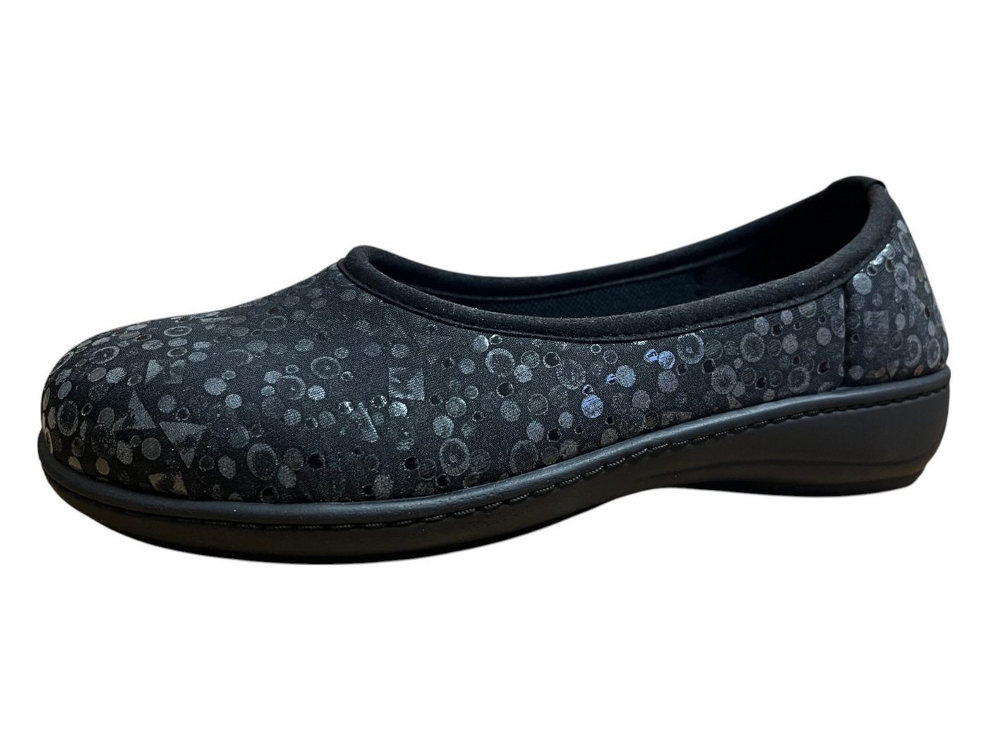 Algemare Damen Hausschuh 8214-0173 nero punto Hausschuh