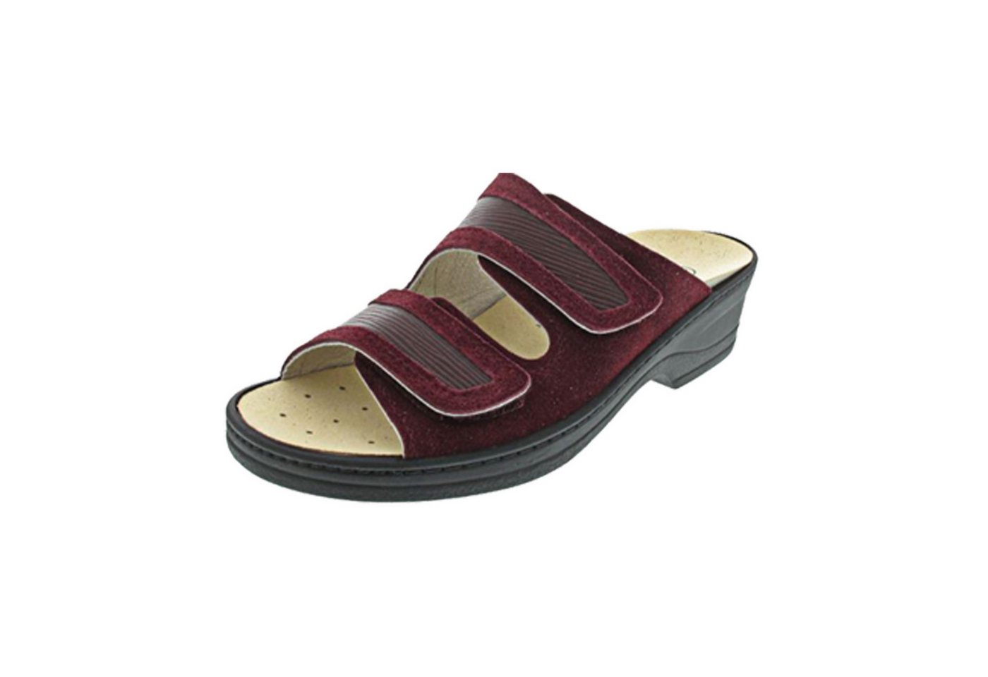 Algemare Pantolette bequem Fußbett Hausschuh