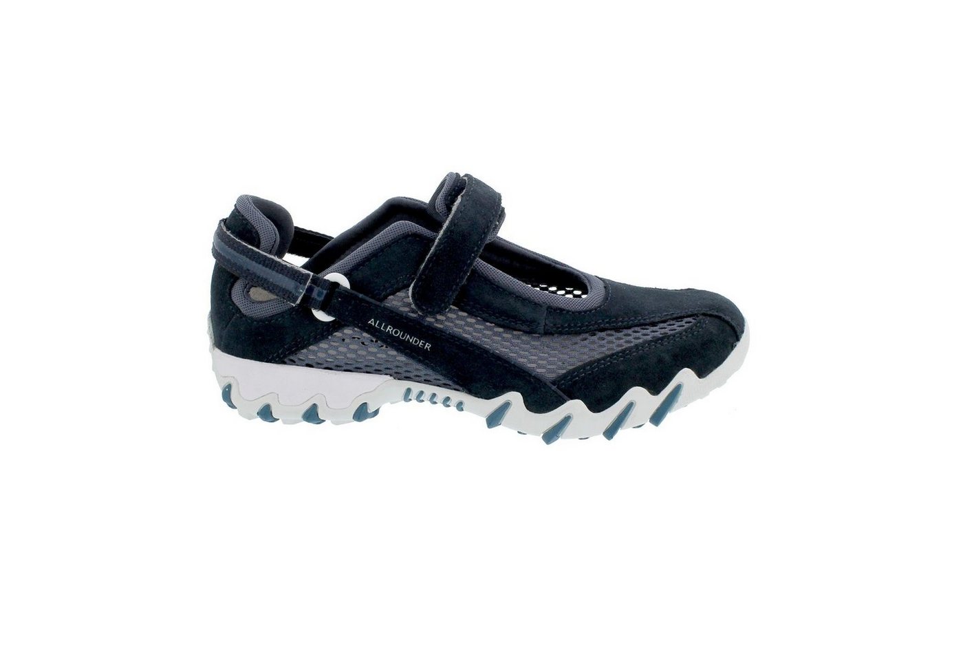 Allrounder by Mephisto Allrounder Niro, Klettverschluss, C. Suede 55/ Open Mesh 97, Ocean-Bla Klettschuh