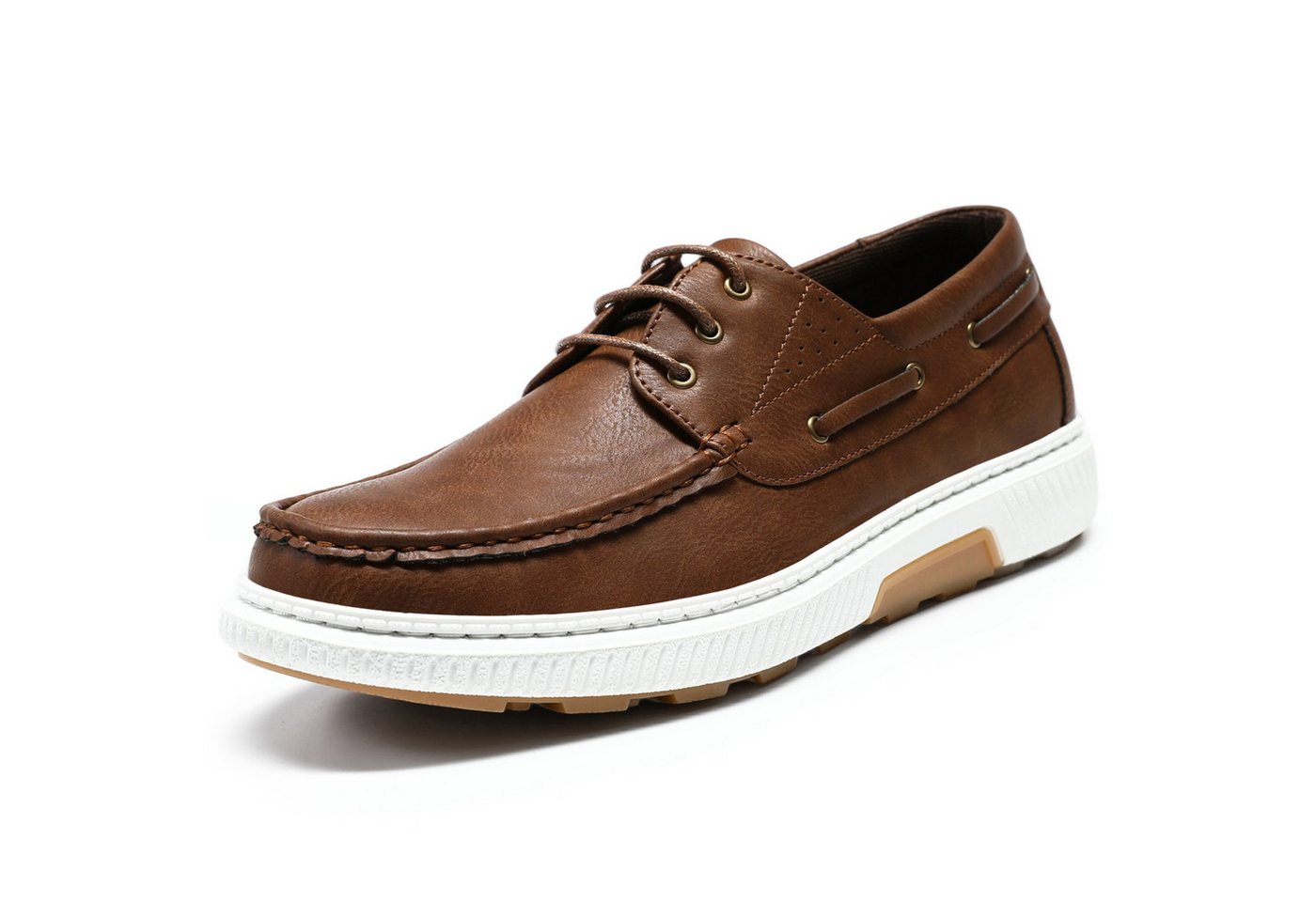 Allthemen Bootsschuh Herren elegante Mokassins Business Schnürschuhe