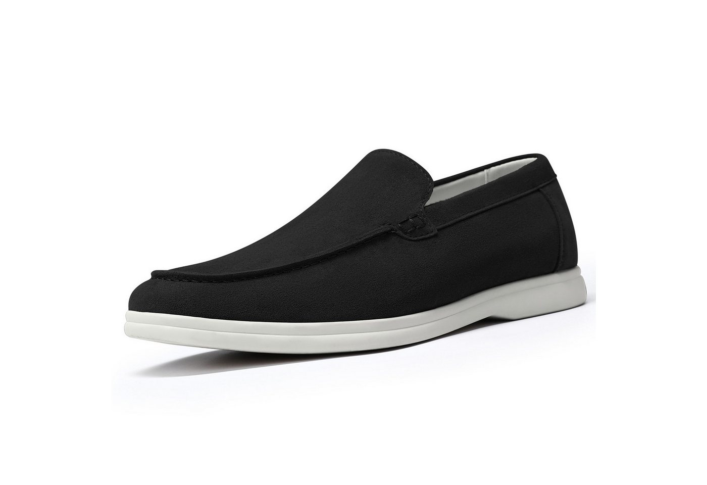 Allthemen Loafer aus Wildlederoptik Mokassins Herren Slipper casual Halbschuh