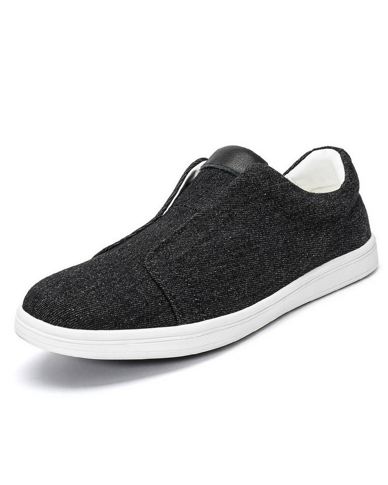 Allthemen Loafer Herren Slip-On Loafer aus Vintage Canvas Bequeme Freizeitschuhe