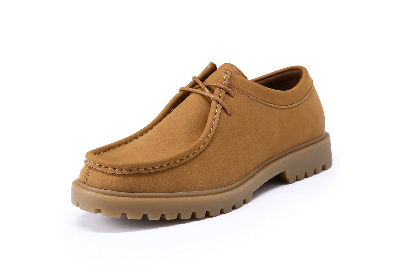Allthemen Schnürschuh Herren casual Halbschuh in einfaches Aussehen Lederschuhe