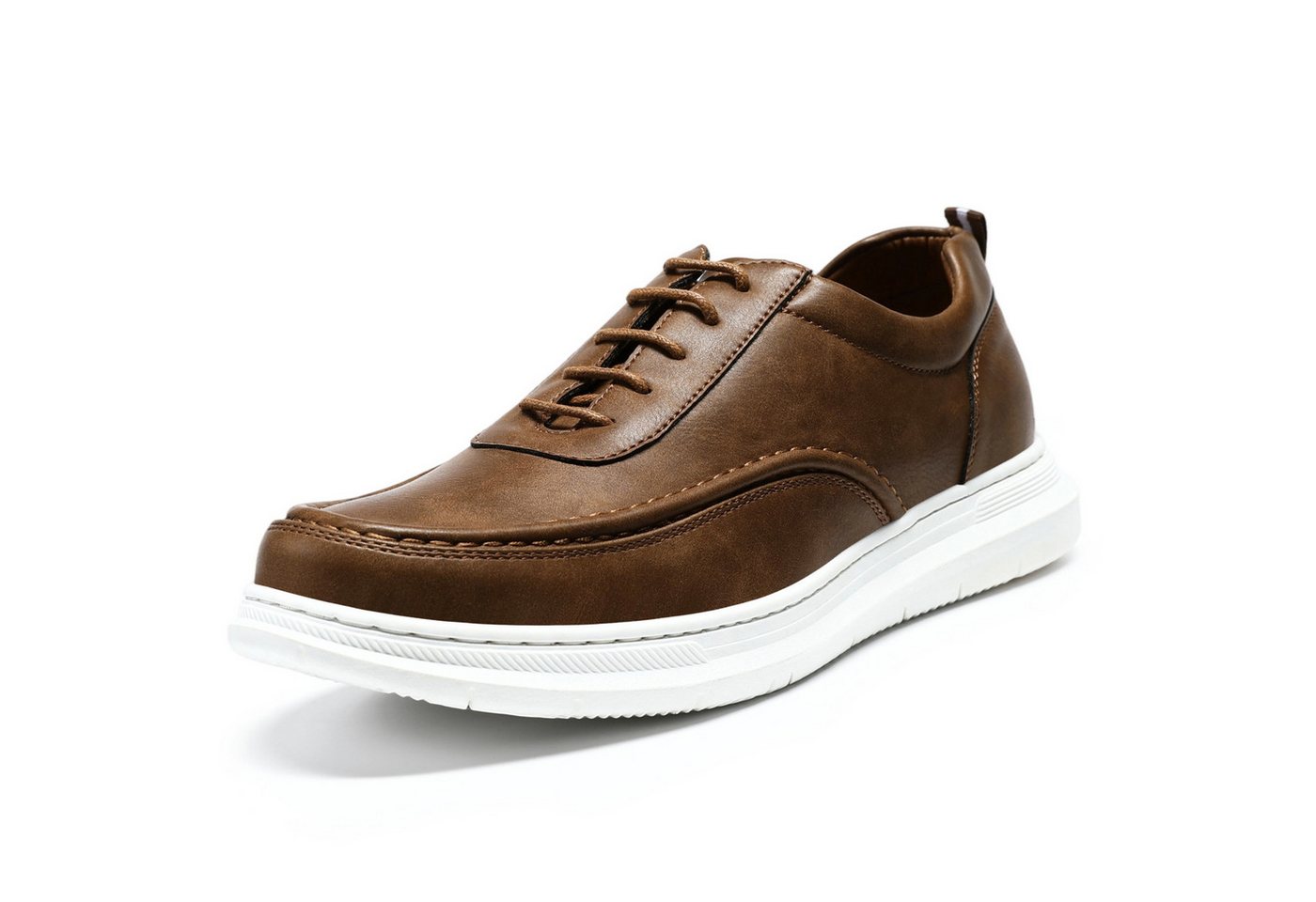 Allthemen Schnürschuh Herren Halbschuhe Atmungsaktiv Sneaker Casual Sportlich Schuhe (braun)