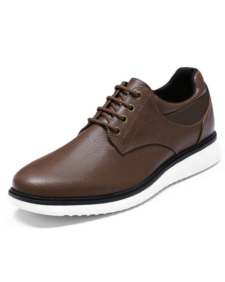 Allthemen Schnürschuh Schnürschuhe Herren Rundkappe Business Halbschuhe aus Leder