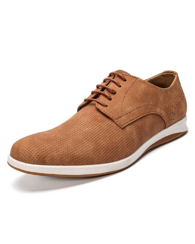 Allthemen Schnürschuh Vielseitige Derby-Schnürer Herren Businessschuhe für Büro & Freizeit (braun)