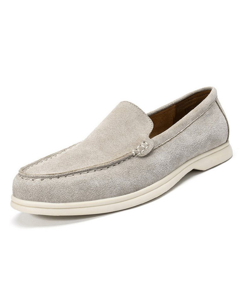Allthemen Slip-On Sneaker Herren Loafers aus Veloursleder Bequeme Slip-On-Slipper für Alltag